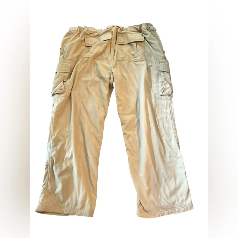 Duluth Trading Co Men's 2XL Brown Cargo Pants Fleece Lined‎ Winter